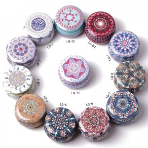 Κερί βάζο παγωμένο μέταλλο μπορεί καραμέλα συσκευασίας κασσίτερος μπορεί να 77 * 50mm